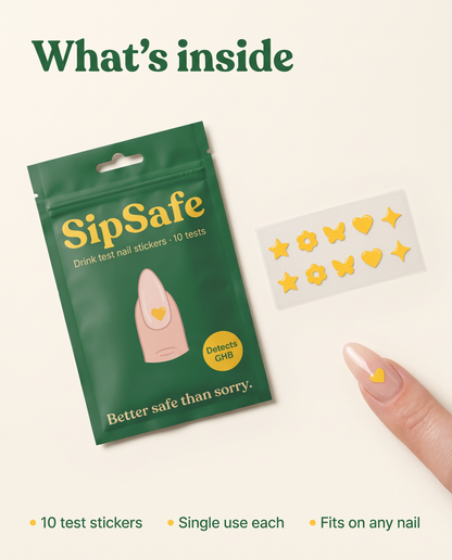 SipSafe Nail Stickers